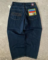 American Vintage Washed and Distressed Jeans High Street Casual Japanese Women Pants Y2k Loose Straight Fit Slim and Versatile 1