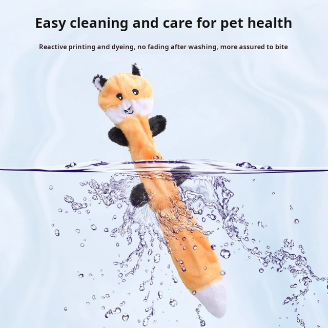 Pet Puppy Supplies Squirrel Dog Plush Chew Toy Bite Resistant Sound Interactive Squeaky Indestructible dogs Toys Soft Rattles 3