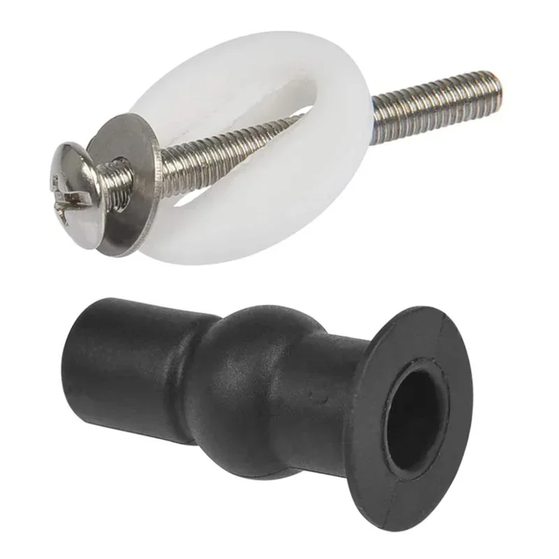 2Pcs Toilet Seat Screws Hinges Expanding Rubber Top Bottom Load Nuts Fixings WC Blind Hole Bathroom Accessories Replacement
