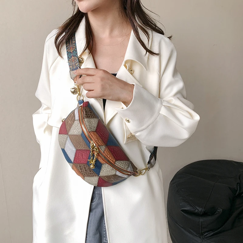 New Fashion Female Belt Bag Luxury Lady Handbag Fanny Pack High