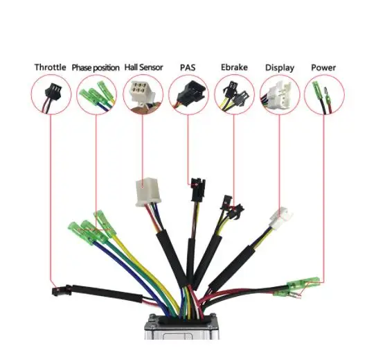 KT eBike Controller 36V 48V 350W 500W 750W 22A LCD Electric Bike Bicycle e bike Motor Controller With Light Funciton