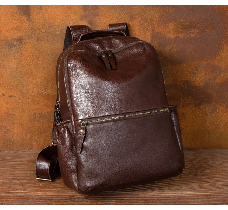 جلد المرأة في الهواء الطلق السفر على ظهره Vintage سعة كبيرة على ظهره حقيبة مدرسية للرجال على ظهره ل 15.6 بوصة حقيبة كمبيوتر محمول