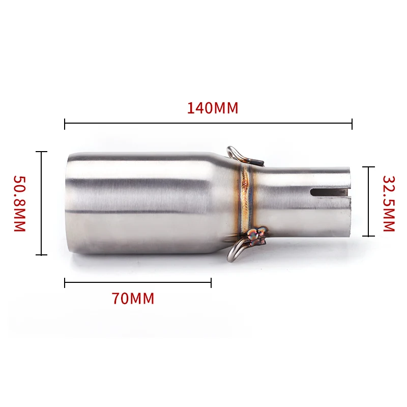ZSDTRP For Piaggio MP3 300 Lt 2008-2016 MP3 250 Lt 2008-2013 MP3 300 250 Slip-On Motorcycle Exhaust Muffler Middle Link Pipe