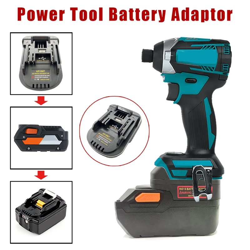 Konwerter adaptera akumulatora dla Makita na Ridgid AEG, dla Ridgid/AEG na Milwaukee, dla Ridgid/AEG na elektronarzędzia Makita