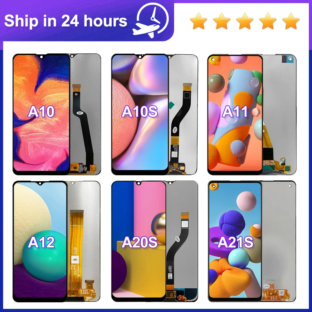 

ЖК-дисплей с сенсорным экраном и дигитайзером для Samsung A11, A12, A21s, A217, ЖК-экран для Samsung A10, A10s, A20s, A207