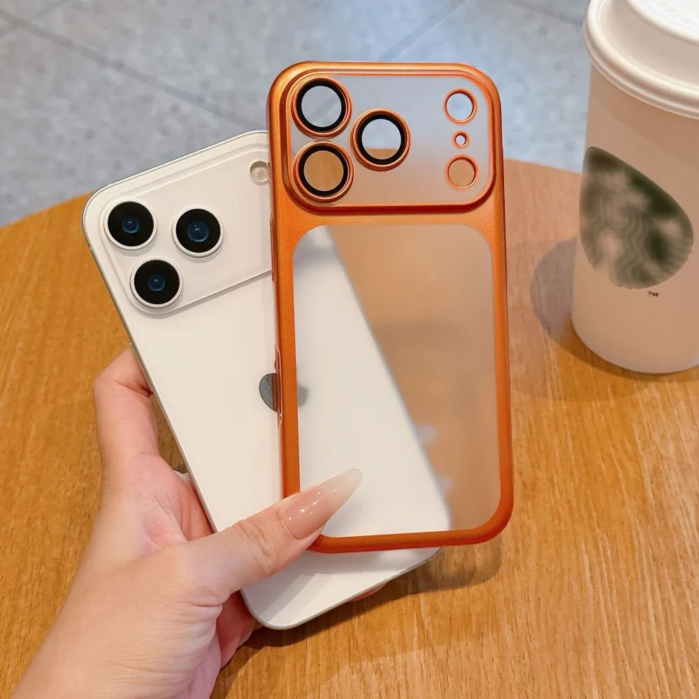 Ultra Slim Matte Hard Plating Shockproof Case with All-round Camera Film Protector