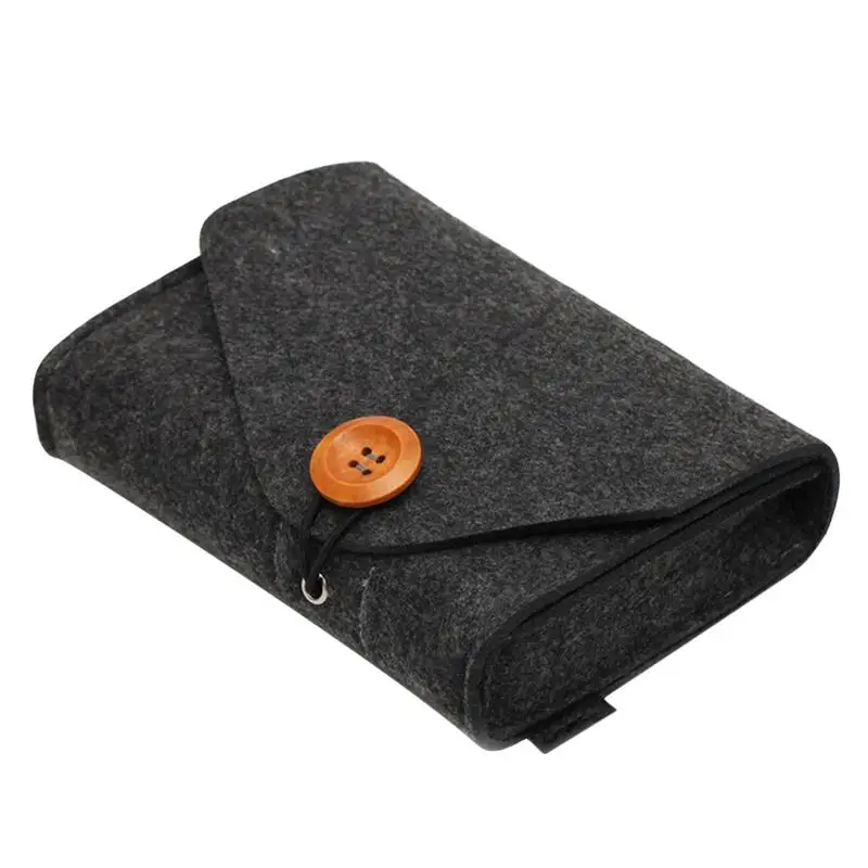 

Portable Felt Storage Bag Portable Felt Handbag Electronics Accessories Protective Case Lightweight And Durable Multifunctional