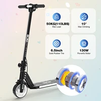 RCB R12 Trottinette Électrique Enfant 6-12 ans, Lumières RGB, Démarrage Non Nul, Double Freinage, Écran LCD, 3 Vitesses, Pliable 3