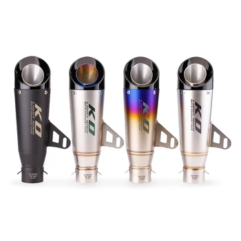 51mm Universal Motorcycle Exhaust Muffler 310mm Stainless Steel Exhaust System Modified For ATV Street Bike Scooter