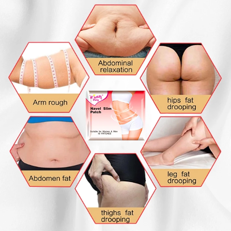 Weight Loss Products Massage Cream Body Repairing Patches Ifory 20 Pieces/2 Bags Fat Burner Weight Loss Patch Slimming Navel Stick Natural Slimming Diet Products Body Slim Cream