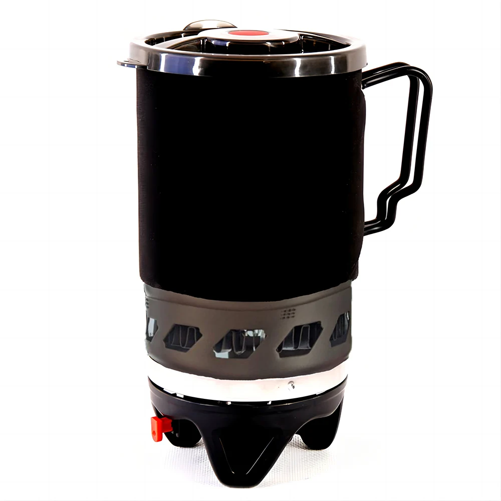 

Camping Gas Stove 1000W Personal Cooking System For Outdoor Hiking Portable Windproof Cooker Pot Cup Cookware Propane Gas Burner