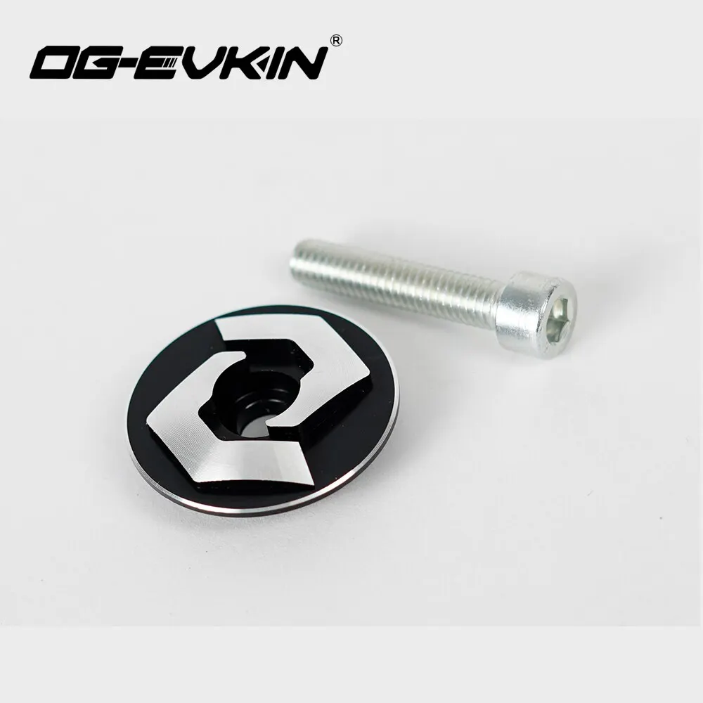 Bicycle Headset OG-EVKIN HC-002 Aluminum Alloy Top Cap 35mm Bolt 1-1/8