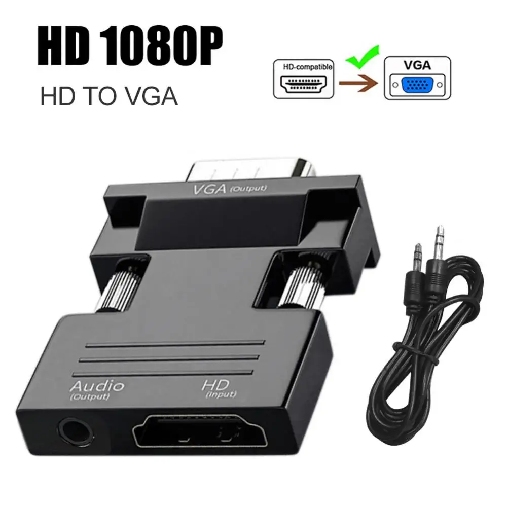 휴대용 오디오 호환 암-Vga 수 컨버터, 1080p Hd 1080p Vga-호환 변환기 초소형
