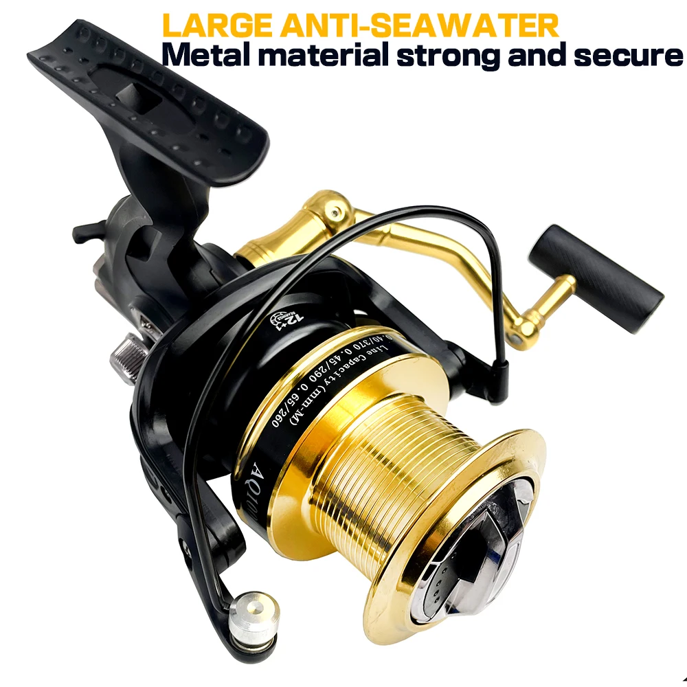 

Ultralight Big Spinning Fishing Reel 8000 9000 10000 Coil Drag 15kg 4.9:1 Surfcasting Spinning Reel Saltwater Jigging Reels