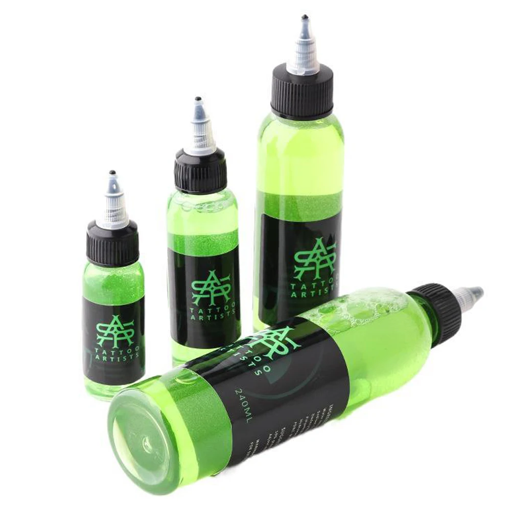 3060120240MLGreenSoapforTattooAnalgesicEffectLightenRedness