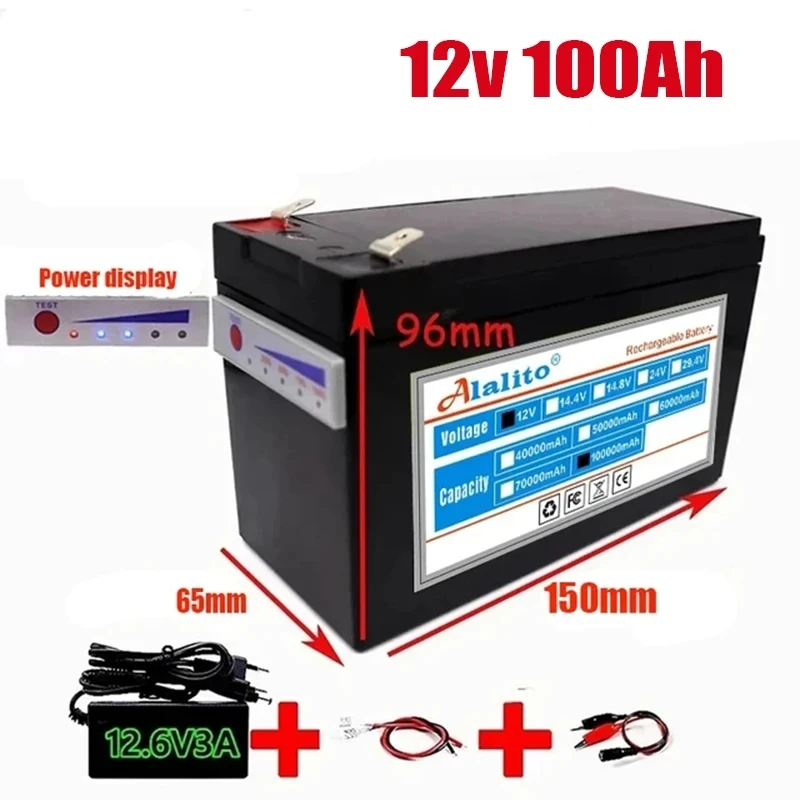 

Литиевый аккумулятор для электромобиля, 12 В, 18650 Ач, 30 А, BMS 12,6