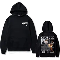 Rapper Milo J 111 Album Graphic Hoodie Men Women Hip Hop Fashion Oversized Hooded Sweatshirt Men's Casual Fleece Cotton Hoodies 1