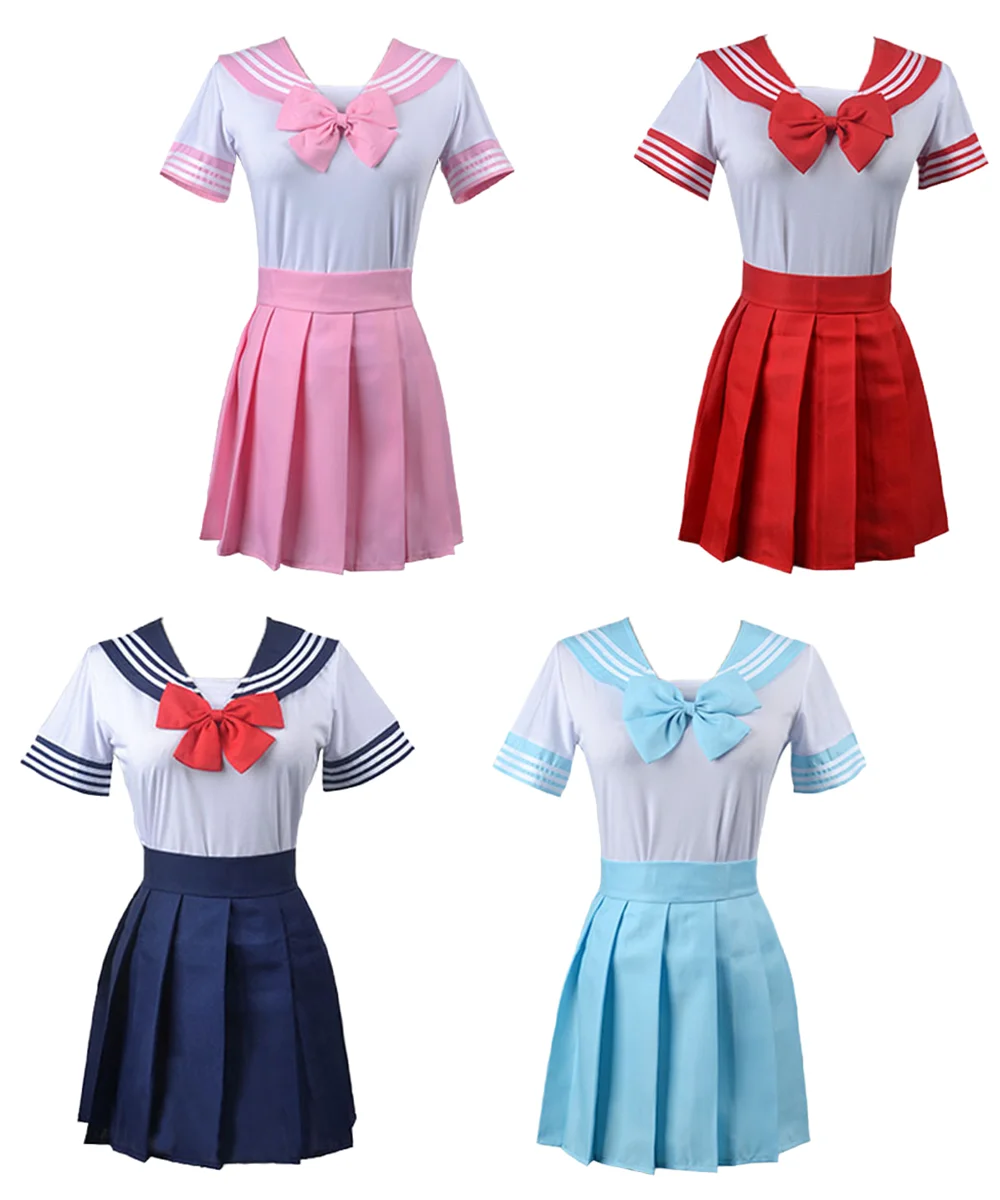 Anime Classic Japanese School Uniform Dress Cosplay Girl Jk Uniform Sailor Mars Sailor Jupiter Gonna Costumi Di Halloween