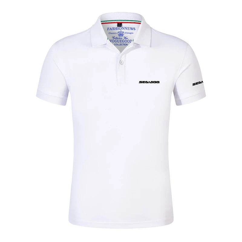 2024 Sea Doo Seadoo Moto New Brand Summer Polo Shirt Men High Quality Short Sleeve Business Comfortable Casual Tops 6