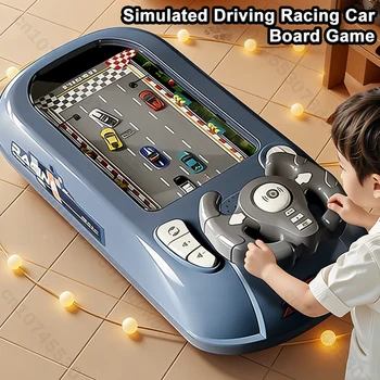 Children's Steering Wheel Driving Toys Vehicle Electronic Simulation Racing Adventure Game Kid Toys Cool Interactive Xmas Gifts 1