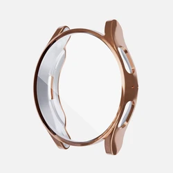 Premium TPU Plated All-Around Screen Protector Case for Smartwatch - Elegant Watch Accessories (Rose Gold)