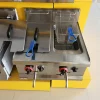 8L Desktop gas double cylinder double screen fryer 2