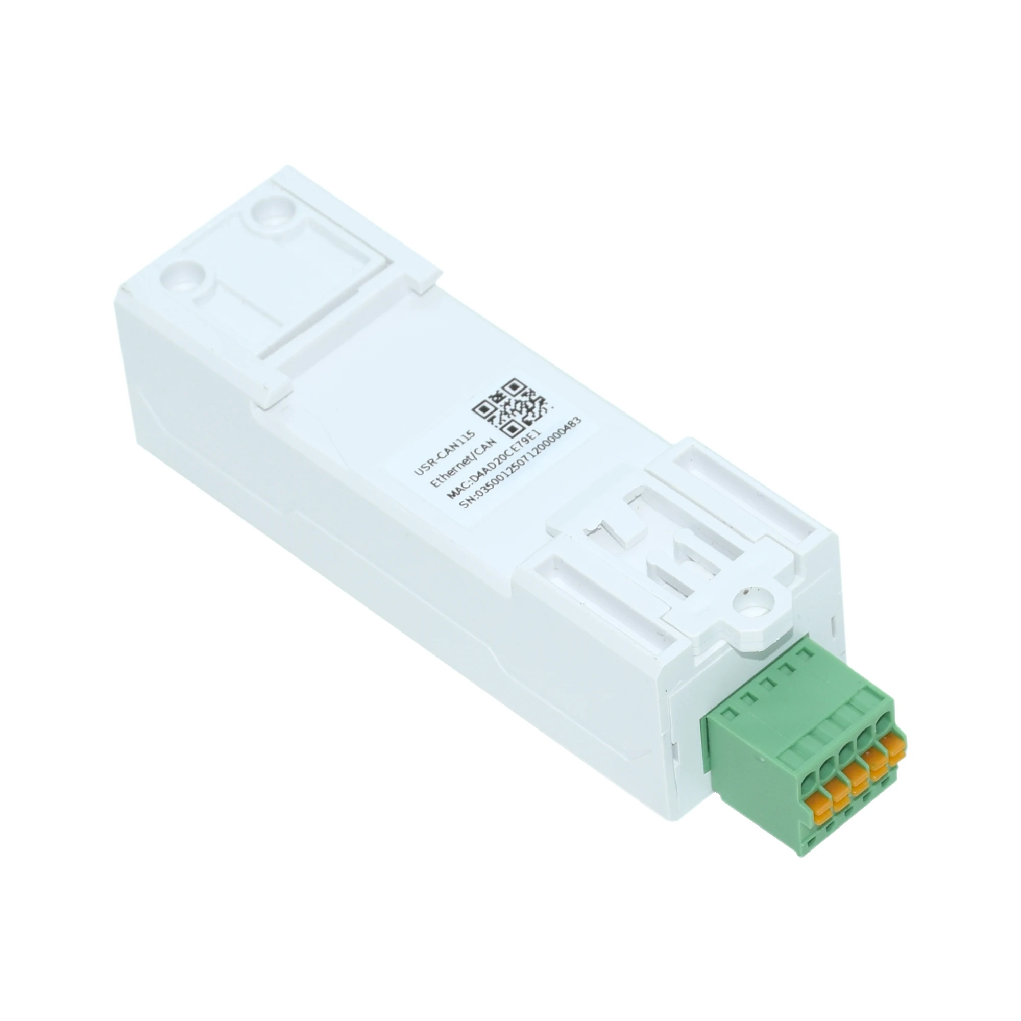 DC524V DIN 레일 USR-CAN115 CAN-이더넷 변환기 TCP 클라이언트/TCP 서버
