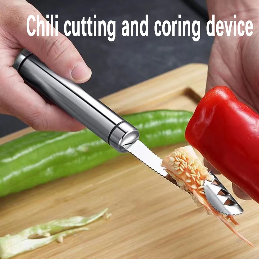 Stainless Pepper Corer Tool 1