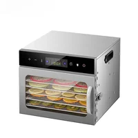 Smart Touch Panel Food Dehydrator  6/8 Layers Stainless Steel Trays Fruit Vegetable Meat Drying Machine DIY Snacks Melties Baker 1