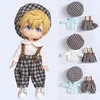 Ob11 Doll Kindergarten Set Grid Clothes School Uniform Hat Shirt Shorts For Obitsu11, Gsc, Molly, P9, Ymy, 1/12bjd Toy 1