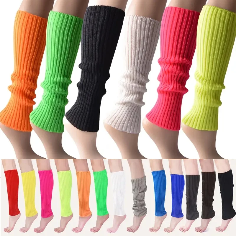 Winter Women New Fashion Multicolour Knit Leg Warmers Loose Style Boot Knee High Boot Stockings Leggings Gift Warm Boots Leg