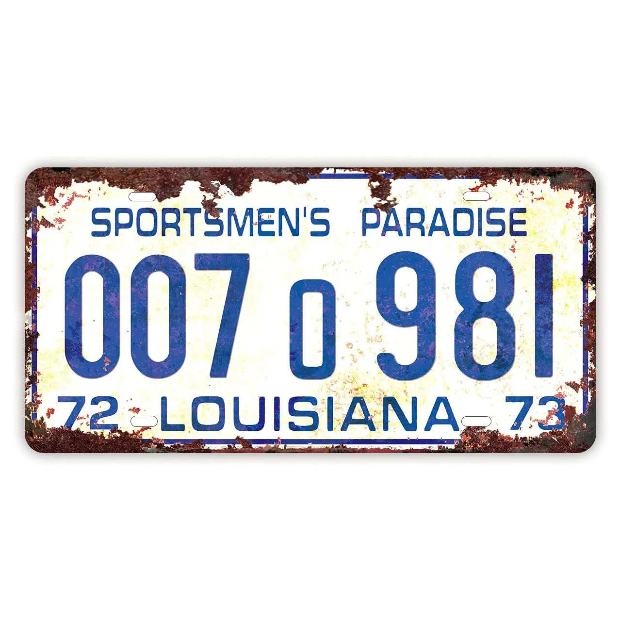 

Jaws (1970s Movie) Shark Autopsy Prop Replica Metal Stamped License Plate- Metal License Plate License Plate Frames 6 X 12 Inch