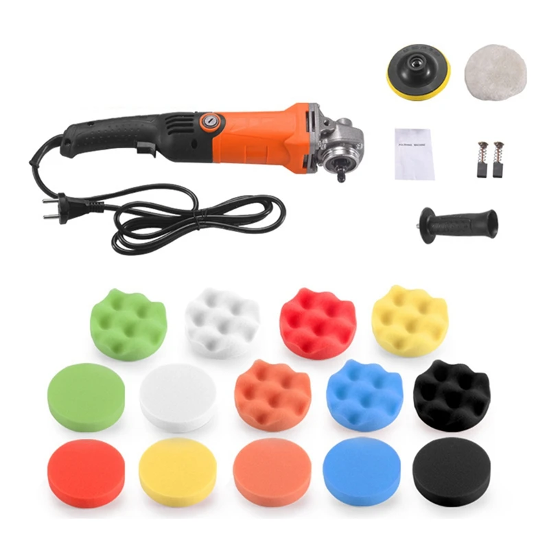 

Electric Car Polisher Machine Track Auto Sanding Polishing Machine Variable Speed Sander Waxing Machine Tool EU PLUG