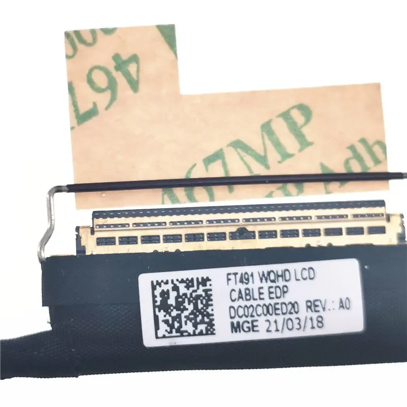 for Lenovo Thinkpad T490S T495S T14S Screen cable WQHD 2K 4K screen cable 01YN282 01YN283 01YN284 DC02C00ED20 ED10 ED00