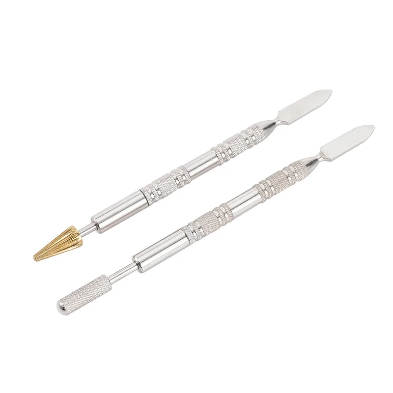 25mm DIY Leather Dual Double Head Edge Oil Gluing Dye Painting Pen Applicator Stick Speedy Paint Roller Tool