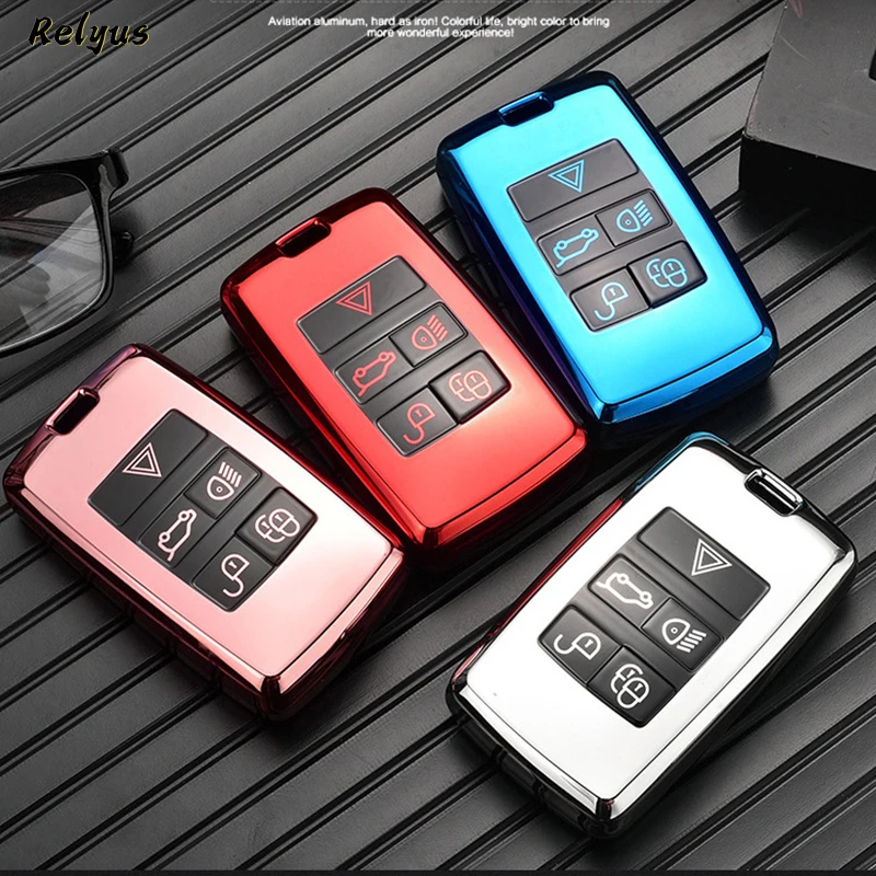 

TPU Car Remote Key Case Cover for Land Rover Range Rover Evoque Discovery Sport Velar For Jaguar XE E-PACE XF Protector Shell