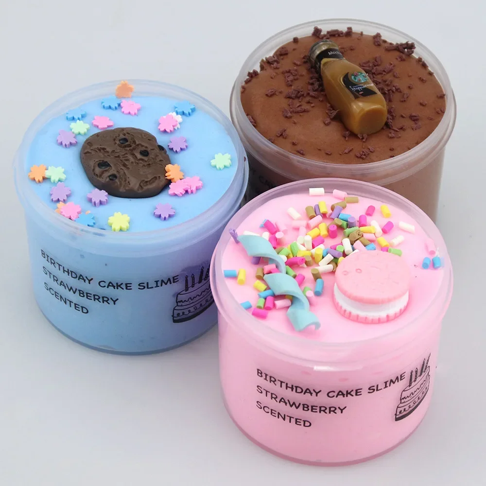 Fluffy Slime Cake slime puff slime Ramen Puree Cotton puree 70ml
