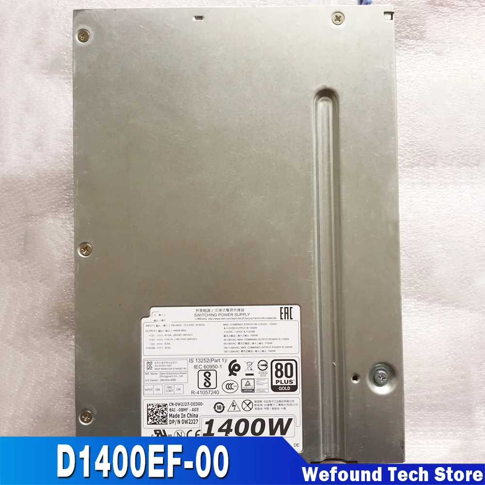 

0W2J27 W2J27 For DELL T7920 Server Power Supply D1400EF-00 1400W