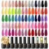 ROSALIND gel polish base and top coat set Semi Permanent Manicure Soak Off Kits gel nail polish jelly colors starter kit 6