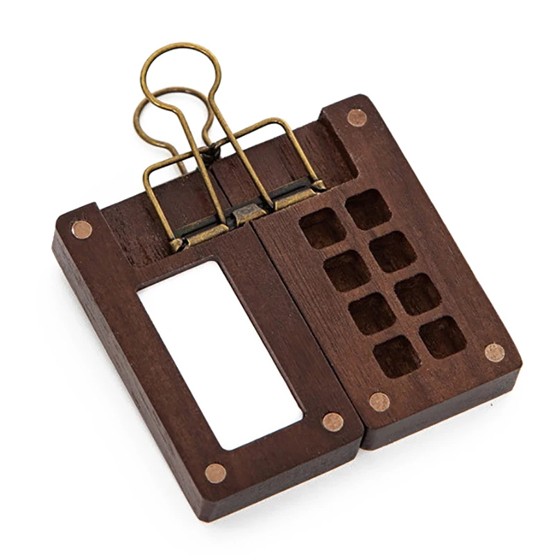 Plastic Paint Palette Portable Travel 8 Grid 0.5ml Watercolor Paint Palette Oil Paints Tray Box