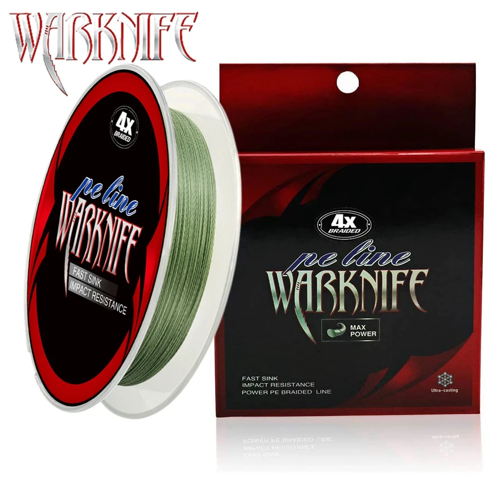 Warknife Japan 4 Wire 100m Braided Line Fishing Line 4 Strands Fishing Multifilament Line Braided Cord Lived For Silk Line