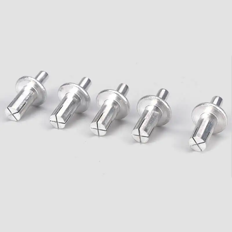 Drive Rivets M4*6.4 Impact Type Expansion Aluminum Rivet Half Round Head  Core Piercing Fasteners Rivets - AliExpress