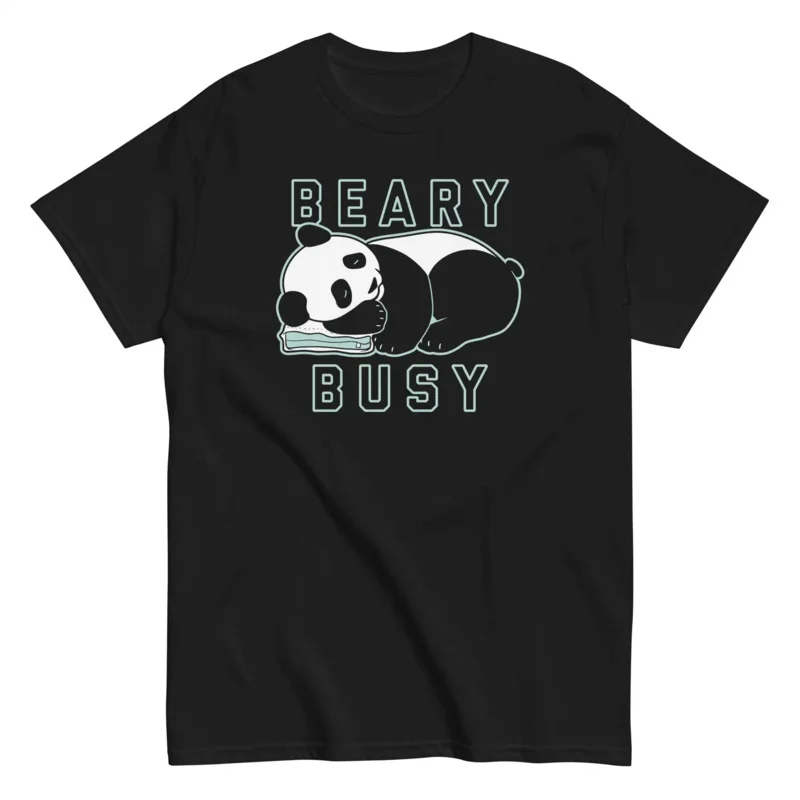 

BearyBusyAnimeGraphicT-shirtsforMenClothingWomenShortSleeveTeesY2KNewArrivalsUnisexSummer