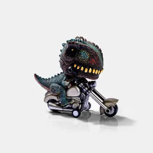 Tyrannosaurus Rex on His Beloved Scooter Inertial Dinosaur Toy Ornaments