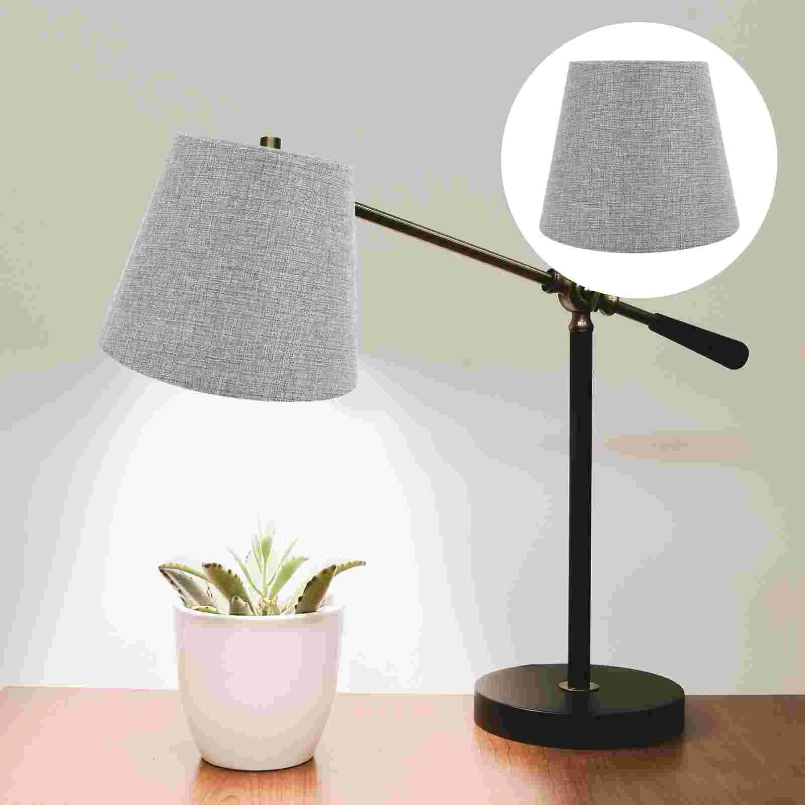 

Lampshade Table Light Indoor Cover Desk Vintage Shades Floor Drum Cloth Fabric Small