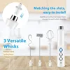3 In 1 Electric Milk Frother Rechargeable Milk Foam Maker Handheld Foamer High Speeds Milk Frother Drink Mixer Coffee 1