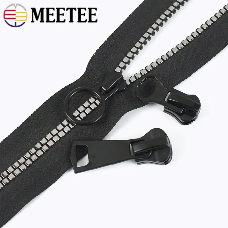 Zipper Repair Kit 5Pcs 3/5/8/10/15# Zipper Sliders for Resin Zips Clothes Jacket Zippers Head Puller
