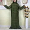 110716-9a8555.jpg Nouveau Ramadan coton robe femmes recueillir taille Double chapeau Abaya femmes musulmanes ample Maxi caftan dubaï turquie Islam vêtements de prière