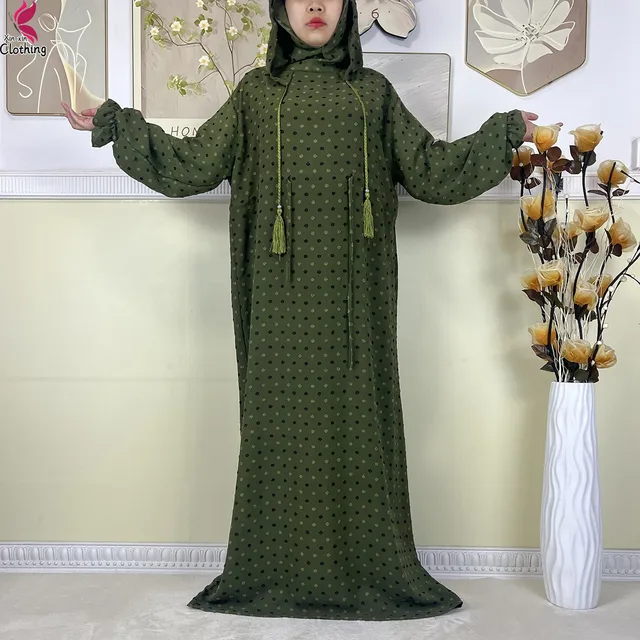 110716-9a8555.jpg Nouveau Ramadan coton robe femmes recueillir taille Double chapeau Abaya femmes musulmanes ample Maxi caftan dubaï turquie Islam vêtements de prière
