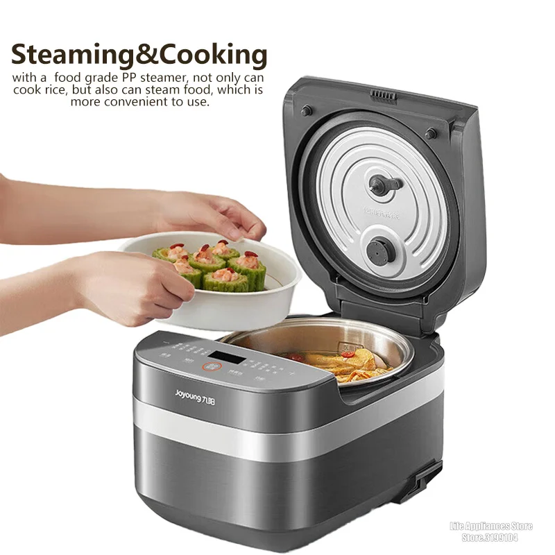 Joyoung Rice Cooker 316L Stainless Steel Liner Pot 3L Multifunction Rice Cooker For 2-6 Person 24H Reservation Multigrain